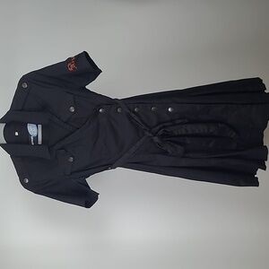 ARYEH Cotton Black Wrap Utility Dress M